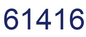 Número 61416 imagen azul