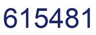 Número 615481 imagen azul