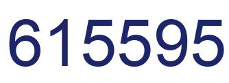 Number 615595 blue image