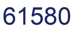 Número 61580 imagen azul