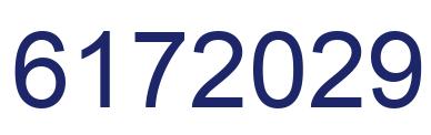 Number 6172029 blue image