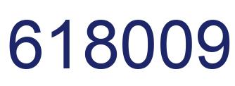 Number 618009 blue image
