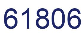 Número 61806 imagen azul