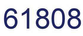 Number 61808 blue image