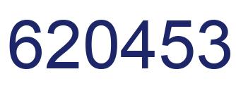 Number 620453 blue image