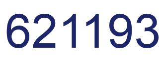 Number 621193 blue image