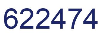 Número 622474 imagen azul