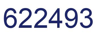 Número 622493 imagen azul