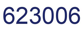 Number 623006 blue image