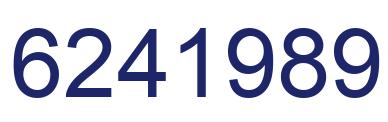 Number 6241989 blue image