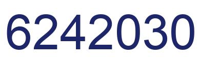 Number 6242030 blue image