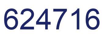 Number 624716 blue image