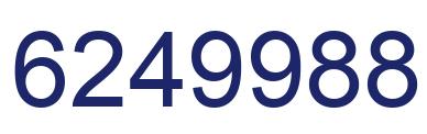 Number 6249988 blue image
