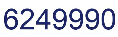 Number 6249990 blue image