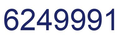Number 6249991 blue image