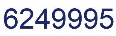 Number 6249995 blue image