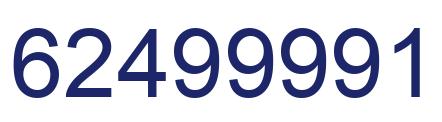 Number 62499991 blue image