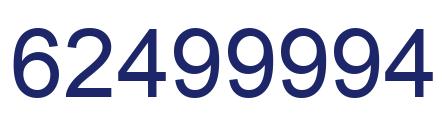 Number 62499994 blue image