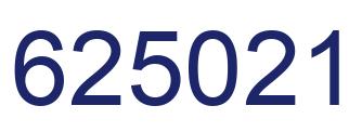 Number 625021 blue image