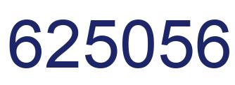 Number 625056 blue image