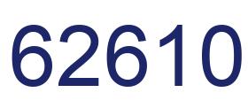 Número 62610 imagen azul