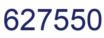 Number 627550 blue image