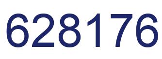 Number 628176 blue image