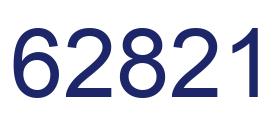 Número 62821 imagen azul