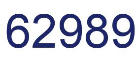 Número 62989 imagen azul
