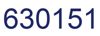 Number 630151 blue image