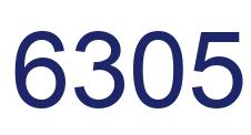 Number 6305 blue image