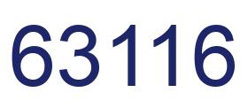 Number 63116 blue image