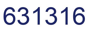 Número 631316 imagen azul