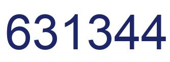 Número 631344 imagen azul