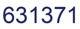 Number 631371 blue image