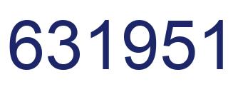 Número 631951 imagen azul