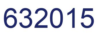 Número 632015 imagen azul
