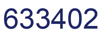 Number 633402 blue image