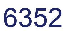 Number 6352 blue image