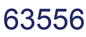 Number 63556 blue image