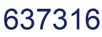 Número 637316 imagen azul