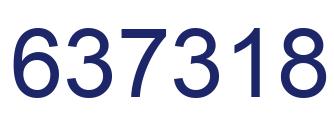 Número 637318 imagen azul
