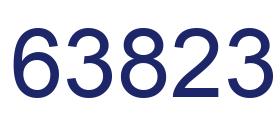 Número 63823 imagen azul