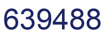 Number 639488 blue image