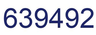 Number 639492 blue image