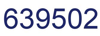 Number 639502 blue image