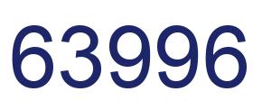 Number 63996 blue image