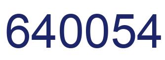 Número 640054 imagen azul