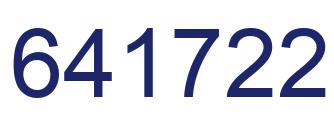 Número 641722 imagen azul