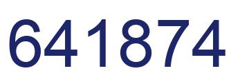 Número 641874 imagen azul
